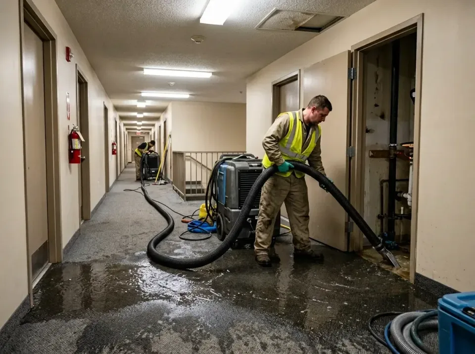 multi-unit-apartment-hallway-f-005 — frequently asked questions, Emergency Burst Pipe Water Extraction & Removal in Cohasset…